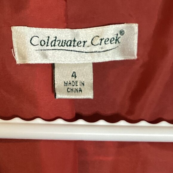 Coldwater Creek Women's Jacket Size 4 Colorful Geometric Strips Lined Cotton - Picture 7 of 8